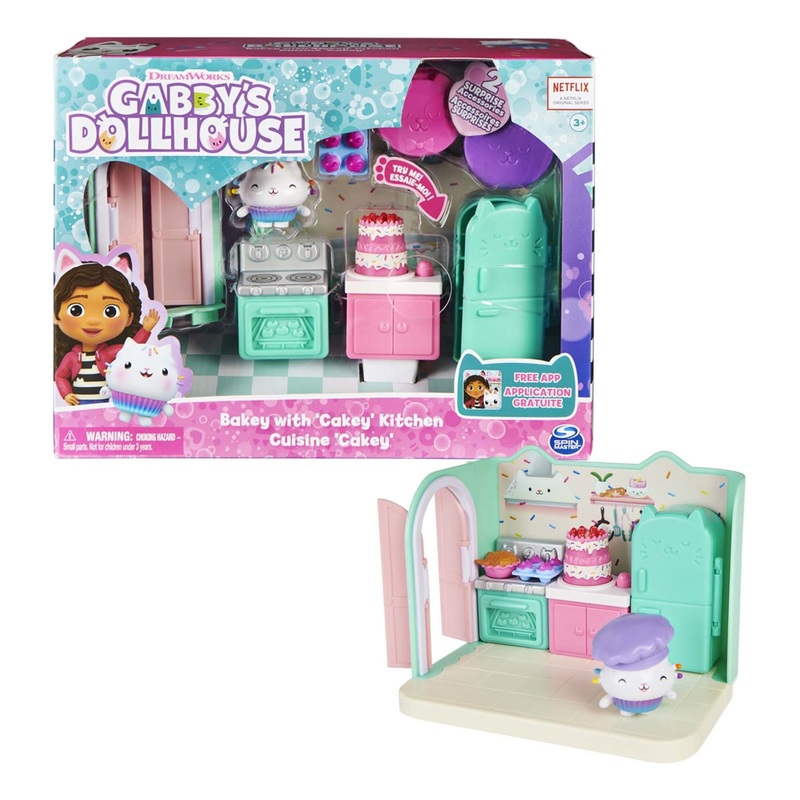 GABBYS DOLLHOUSE 6062035 BAKEY WITH 'CAKEY' KITCHEN PLAYSET