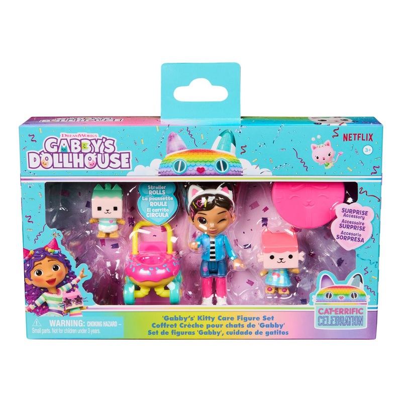 GABBYS DOLLHOUSE 6069425 'GABBY'S' KITTY CARE FIGURE SET