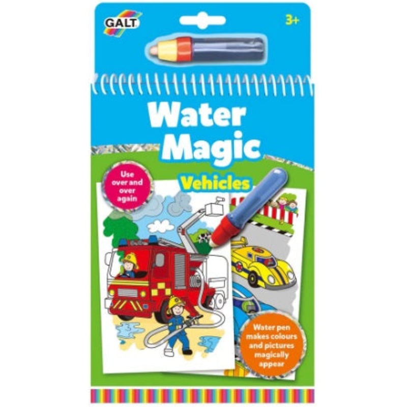 GALT 1004933 WATER MAGIC VEHICLES COLOURING BOOK