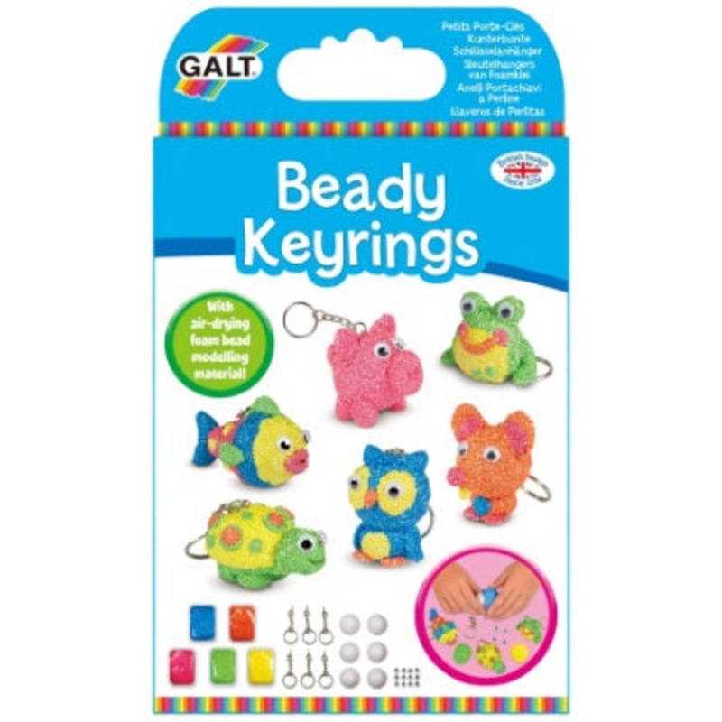 GALT 1004957 BEADY KEYRINGS CRAFT KIT