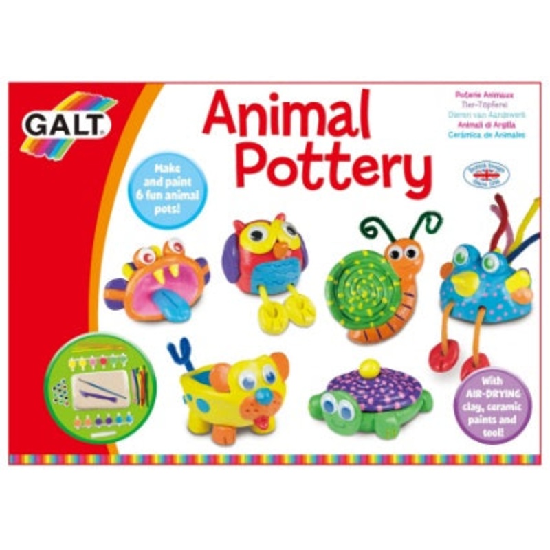 GALT 1005143 ANIMAL POTTERY CRAFT KIT