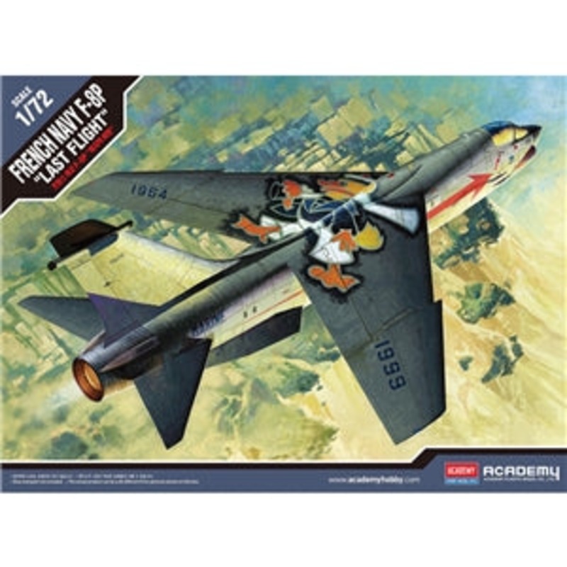 ACADEMY 12559 FRENCH NAVY F-8P LAST FLIGHT  1/72 SCALE