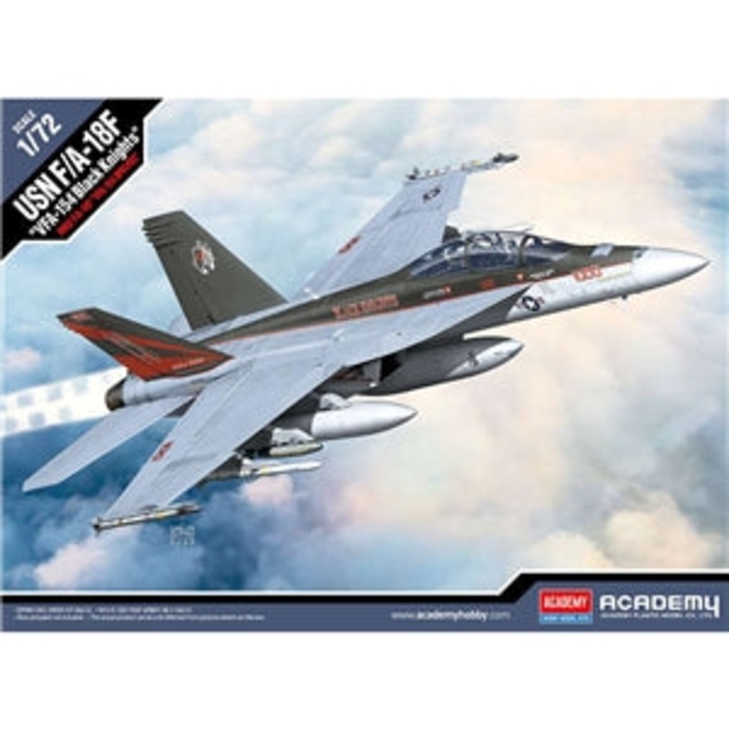 ACADEMY 12577 USN F/A-18F "VFA-154 Black Knights" 1/72 SCALE