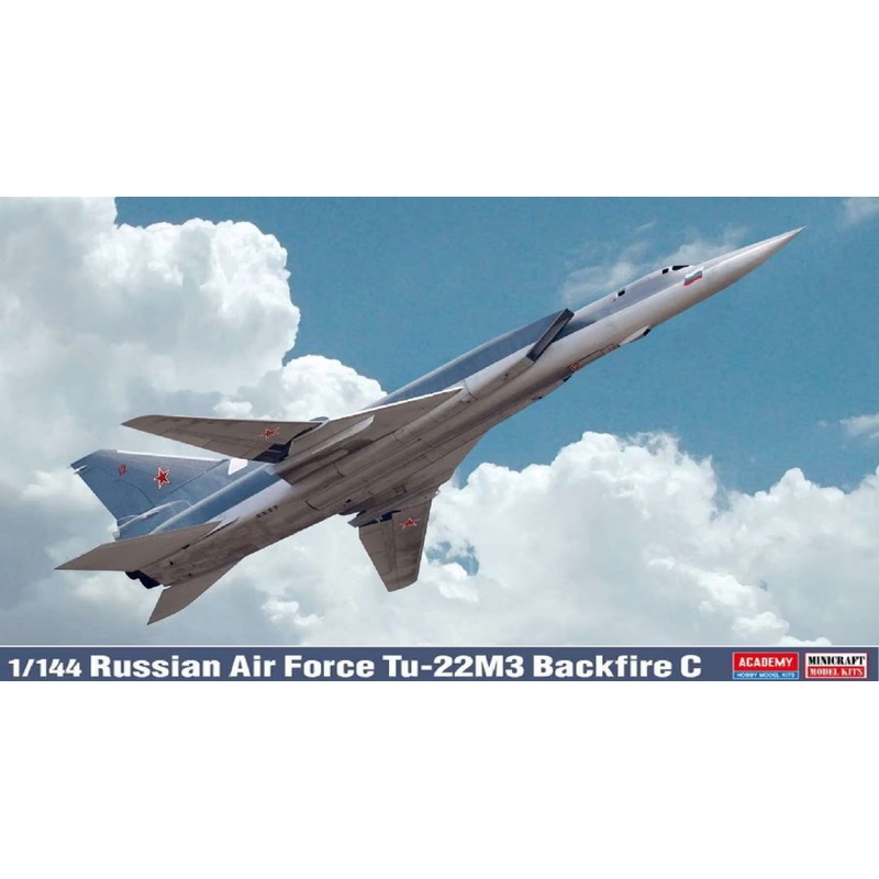 ACADEMY 12636 RUSSIAN AIR FORCE TU-22M3 BACKFIRE C 1/144 SCALE