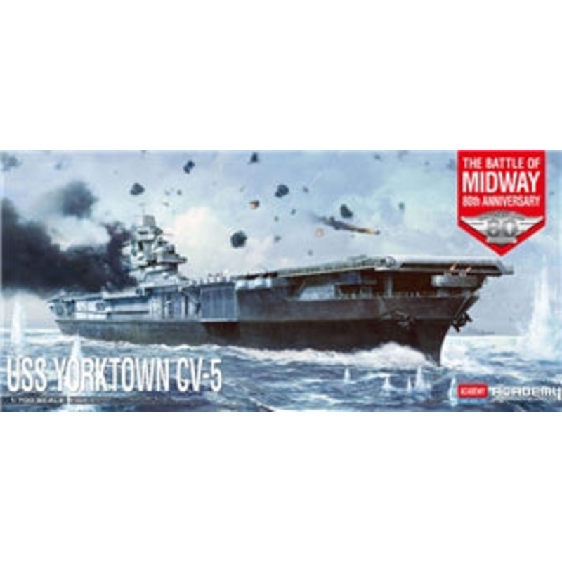ACADEMY 14229 USS Yorktown CV-5 "Battle of Midway 1/700 SCALE
