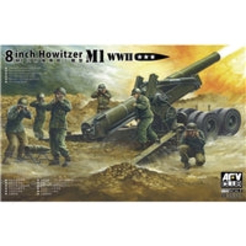 AFV CLUB AF35321 8 INCH HOWITZER M1 WWII 1/35 SCALE