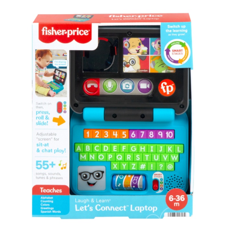 FISHER PRICE HGW96 LAUGH AND LEARN LETS CONNECT LAPTOP