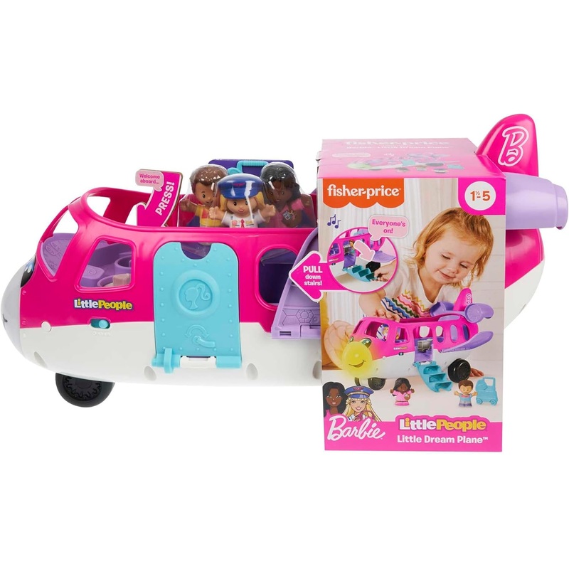 FISHER PRICE HRC38 BARBIE LITTLE PEOPLE LITTLE DREAMS PLANE