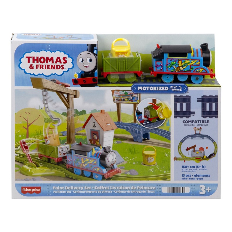 FISHER PRICE HTN34 THOMAS AND FRIENDS TOPSY TURVY PAINT DELIVERY SET
