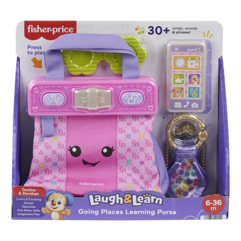 FISHER PRICE HTW89 LAUGH & LEARN GOING PLACES LEARNING PURSE