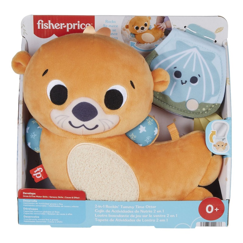 FISHER PRICE HXG96 2 IN 1 ROCKIN' TUMMY TIME OTTER