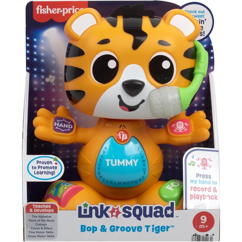 FISHER PRICE HYL24 LINK SQUAD BOP AND GROOVE TIGER