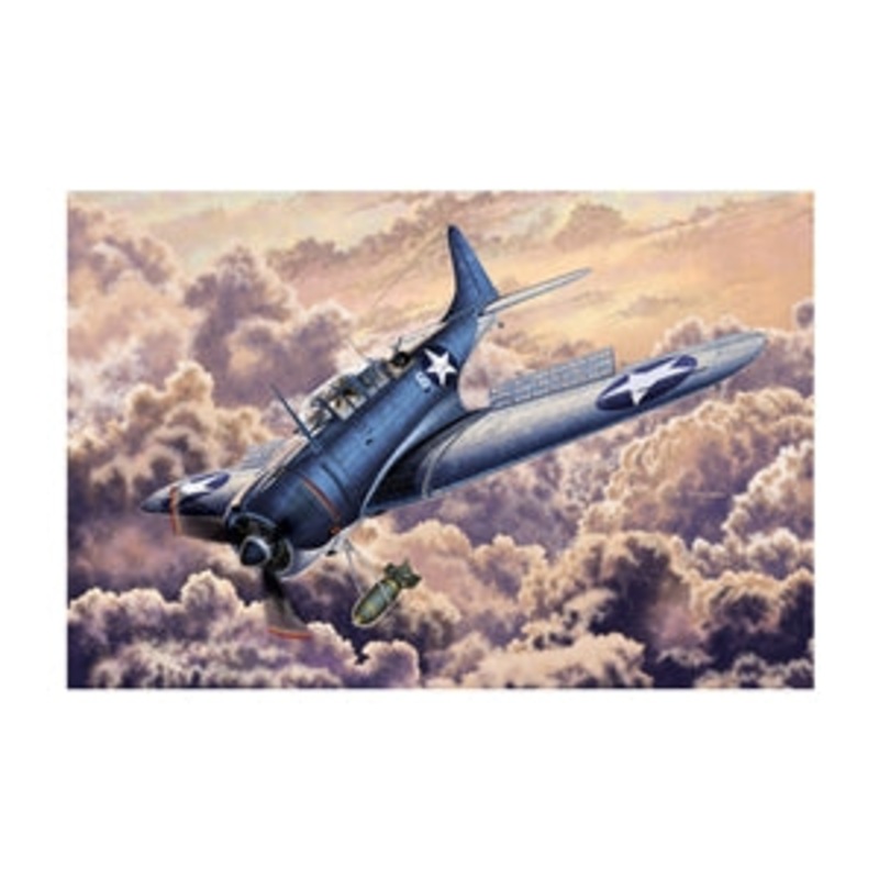 ACADEMY 12335 SBD-2 Dauntless Midway US Navy (Accurate Miniatures)  1/48 SCALE