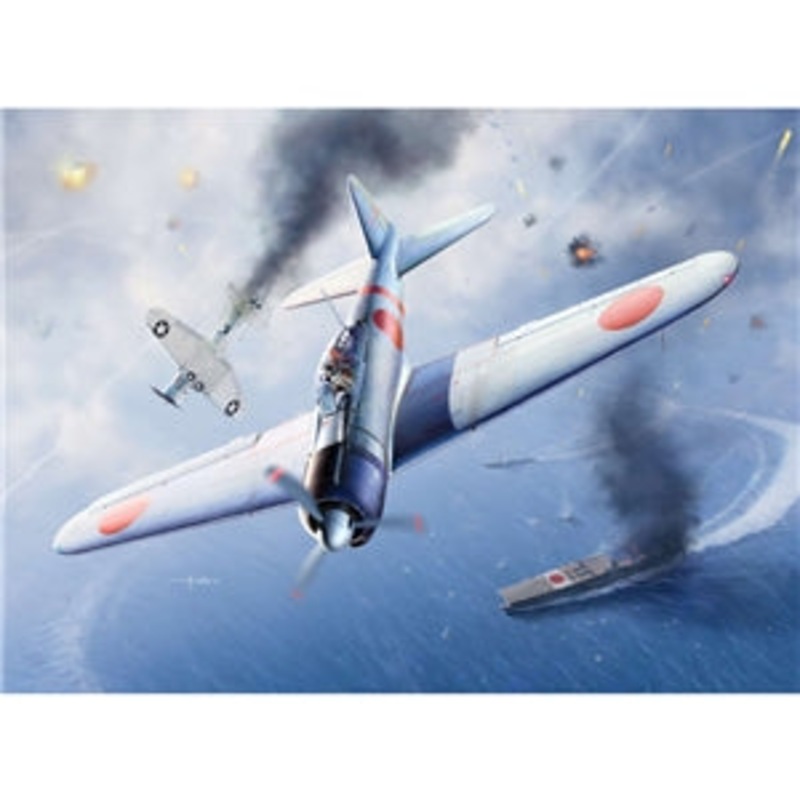 ACADEMY 12352  Japanese Navy A6M2b Zero Fighter Model 21 "Battle of Midway" 1/48 SCALE