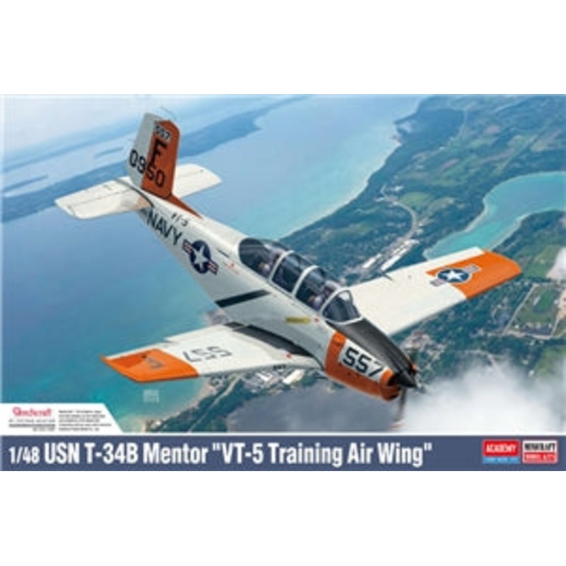 ACADEMY 12361  USN T-34B Mentor "VT-5 Training Air Wing"  1/48 SCALE