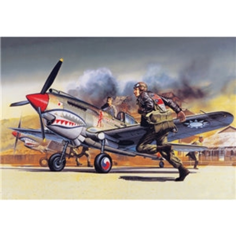 ACADEMY 12456 CURTISS P-40B TOMAHAWK 1/72 SCALE