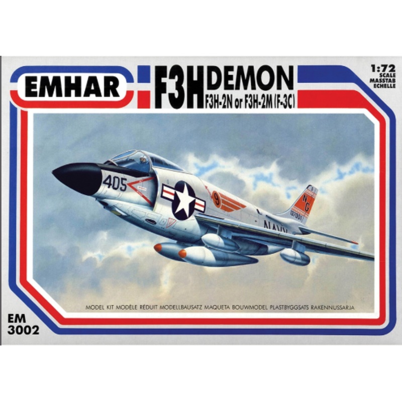 EMHAR EM3002 F3H DEMON F3H-2N/2M (F-3C) 1/72 SCALE
