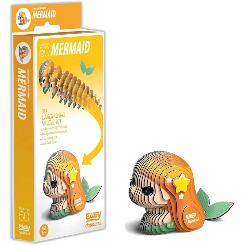 EUGY D5018 MERMAID 3D CARDBOARD MODEL KIT
