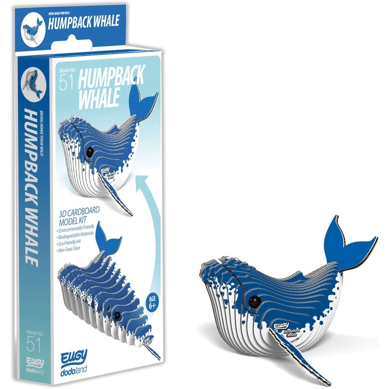 EUGY D5019 HUMPBACK WHALE 3D CARDBOARD MODEL KIT