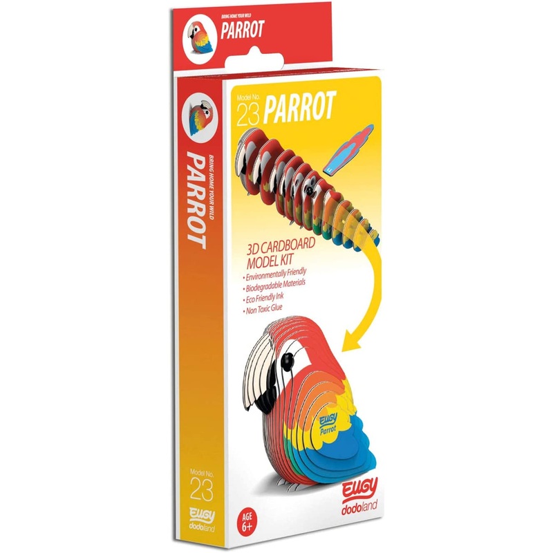 EUGY D5021 PARROT 3D CARDBOARD MODEL KIT