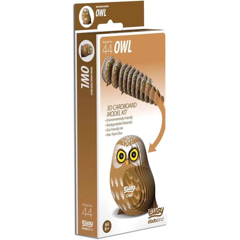 EUGY D5023 OWL 3D CARDBOARD MODEL KIT