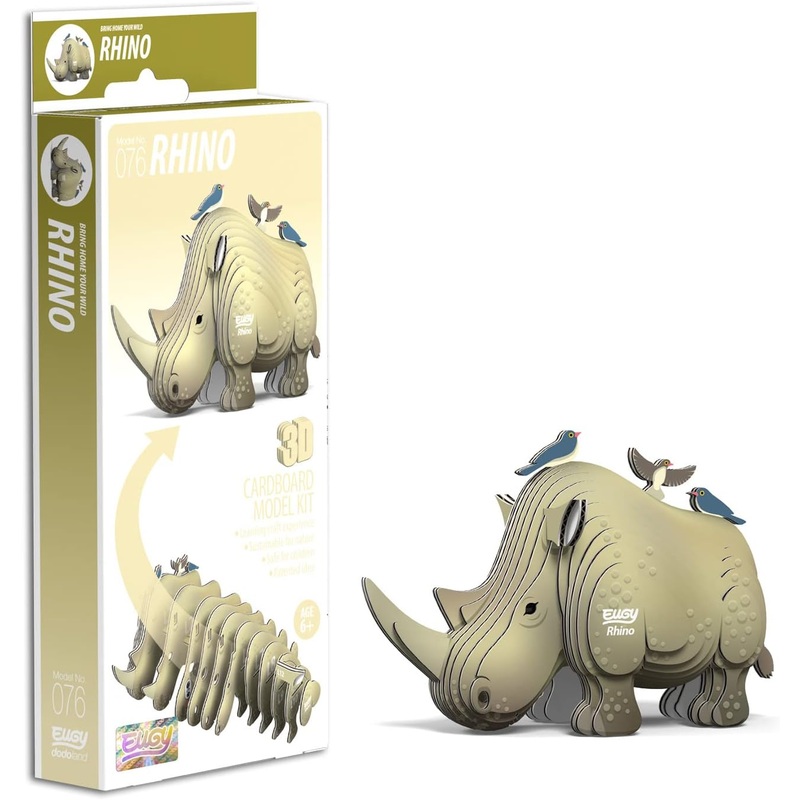 EUGY D5043 RHINO 3D CARDBOARD MODEL KIT