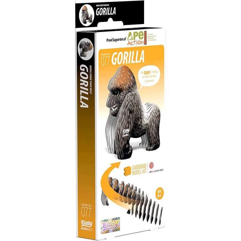 EUGY D5045 GORILLA 3D CARDBOARD MODEL KIT