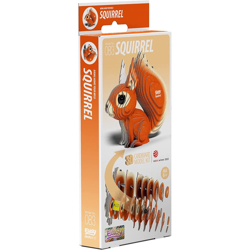 EUGY D5050 SQUIRREL 3D CARDBOARD MODEL KIT