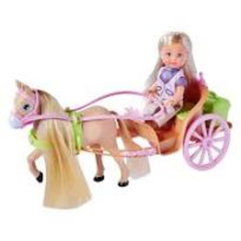 EVI LOVE 105733649 HORSE CARRIAGE DOLL SET