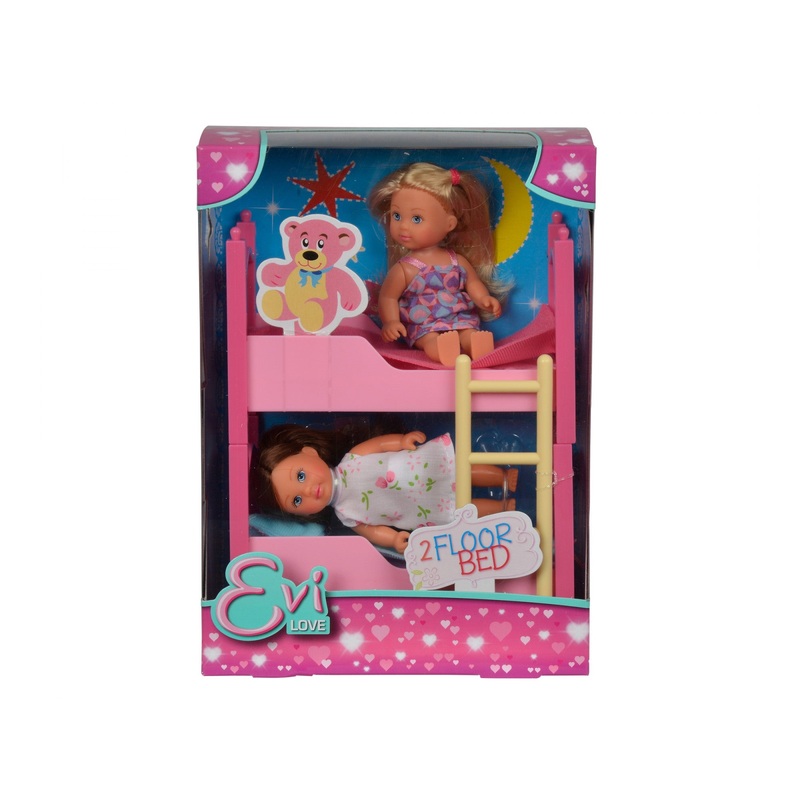 EVI LOVE 105733847 2 FLOOR BED BUNK BED DOLL SET