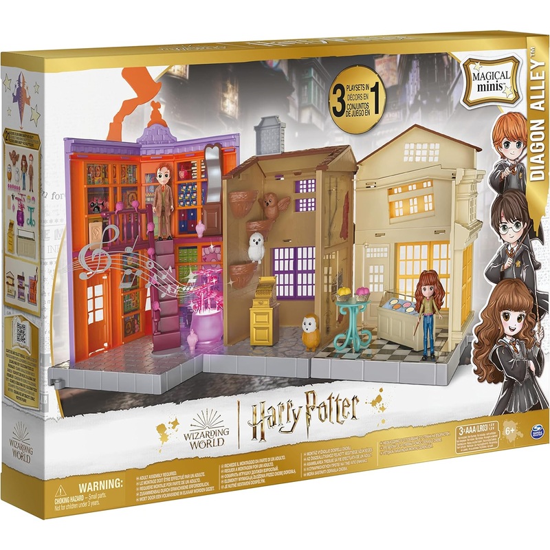 FADED BOX ** 15 OFF **WIZARDING WORLD MAGICAL MINIS DIAGON ALLEY PLAYSET