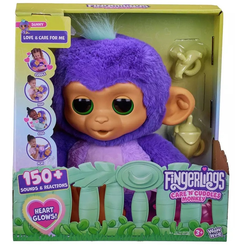 FINGERLINGS 3191 CARE N CUDDLE MONKEY
