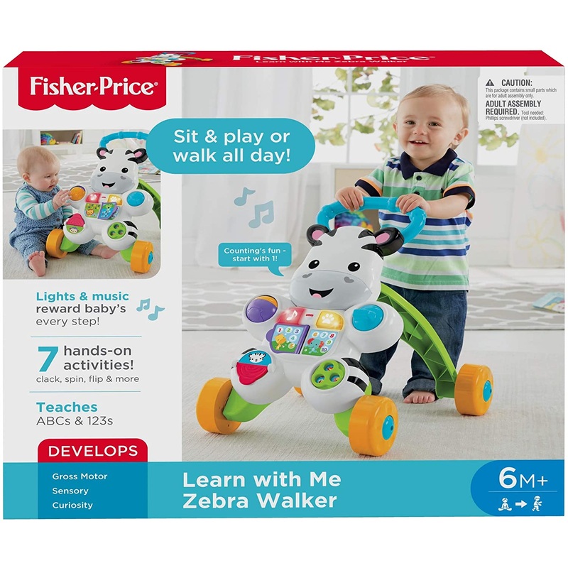 FISHER PRICE DLF00 LEARN WITH ME ZEBRA WALKER