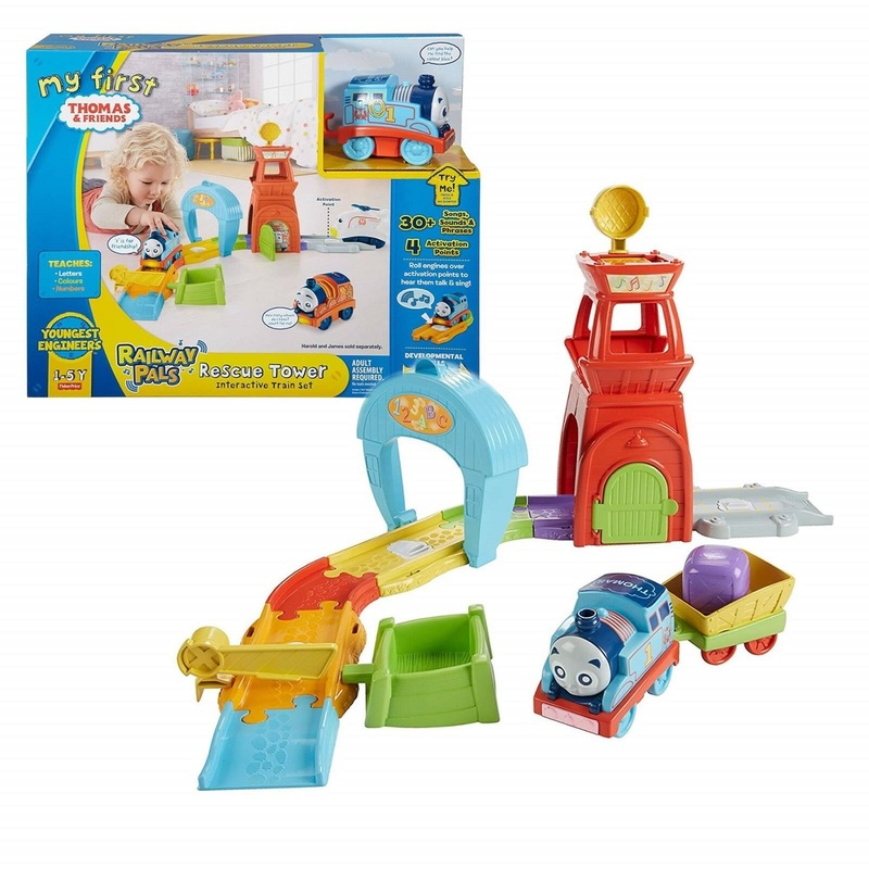 FISHER PRICE FKC81 MY FIRST THOMAS AND FRIENDS RESCUE TOWER TRAIN SET