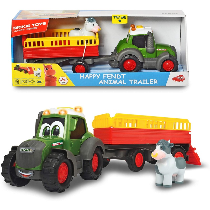 DICKIE 20 381 5004 HAPPY FENDT TRACTOR AND TRAILER