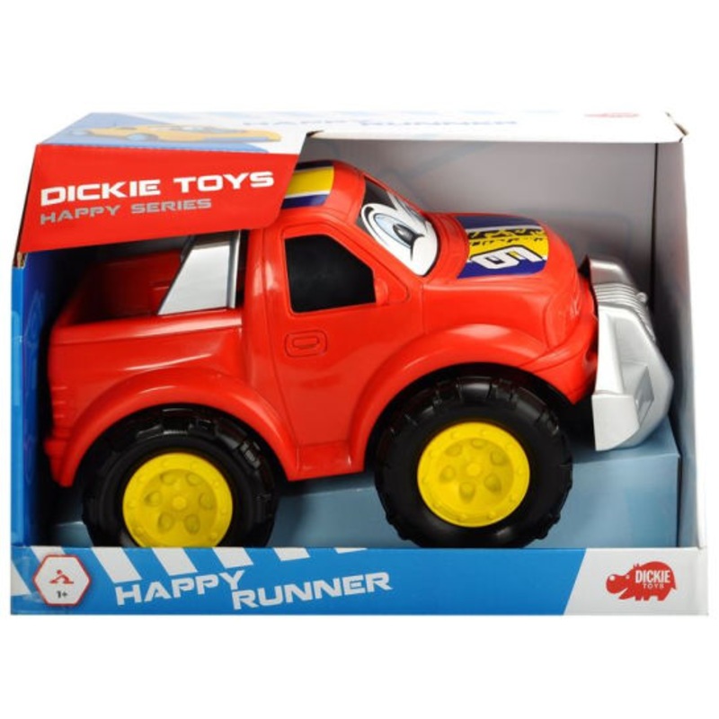 DICKIE TOYS 20 381 4017 RED TRUCK HAPPY RUNNER 4 X 4