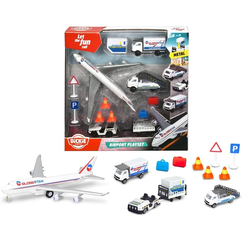 DICKIES TOYS 3001 AIRPORT 13 PIECE PLAYSET