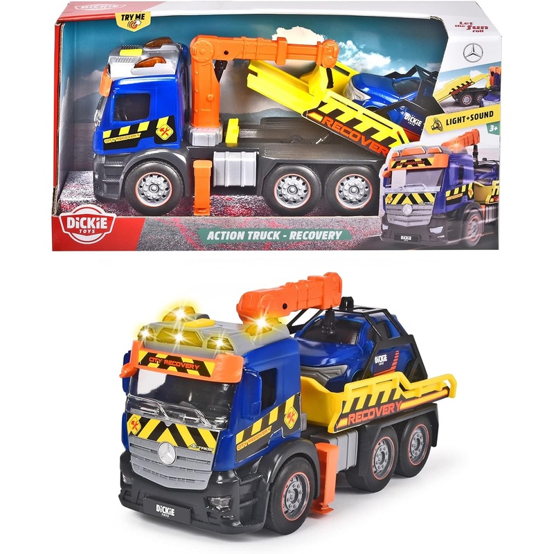DICKIES TOYS 5016 ACTION TRUCK-RECOVERY WITH LIGHTS AND SOUNDS