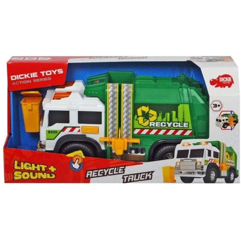 DICKIES TOYS 6006 RECYCLE TRUCK WITH LIGHTS AND SOUNDS
