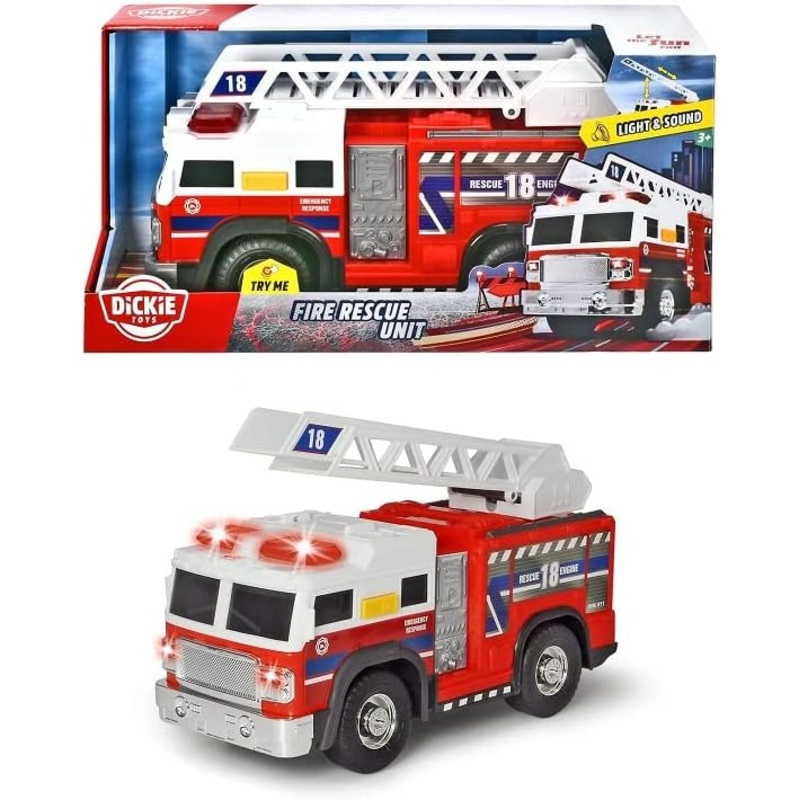 DICKIES TOYS 6016 FIRE RESCUE UNIT WITH LIGHTS AND SOUNDS