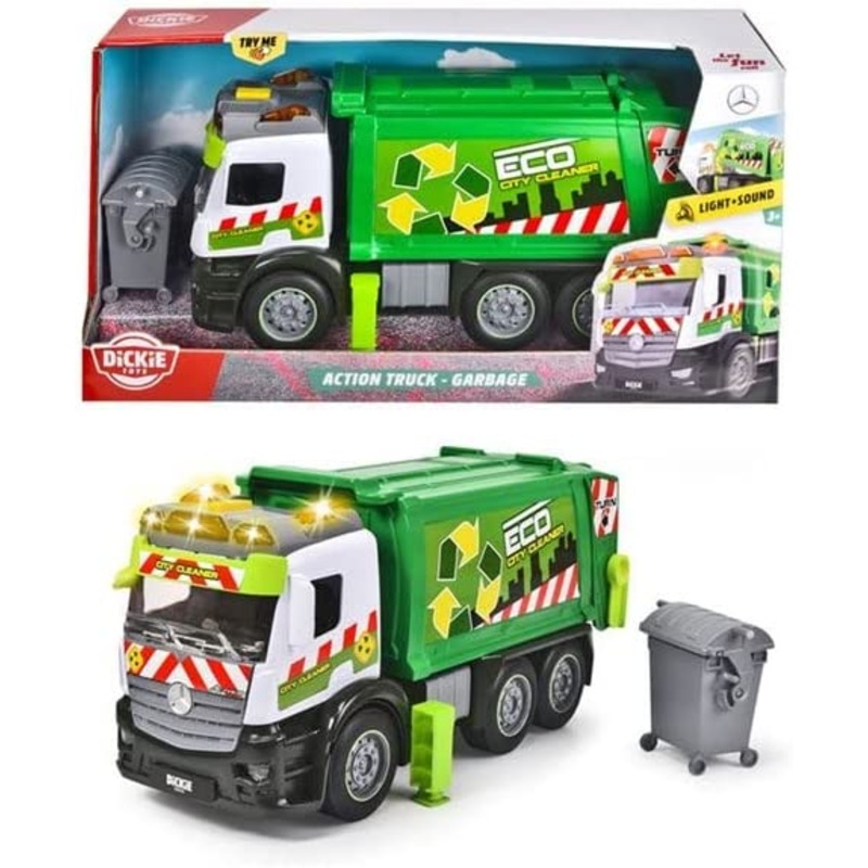 DICKIES TOYS 7615 GARBAGE ACTION TRUCK