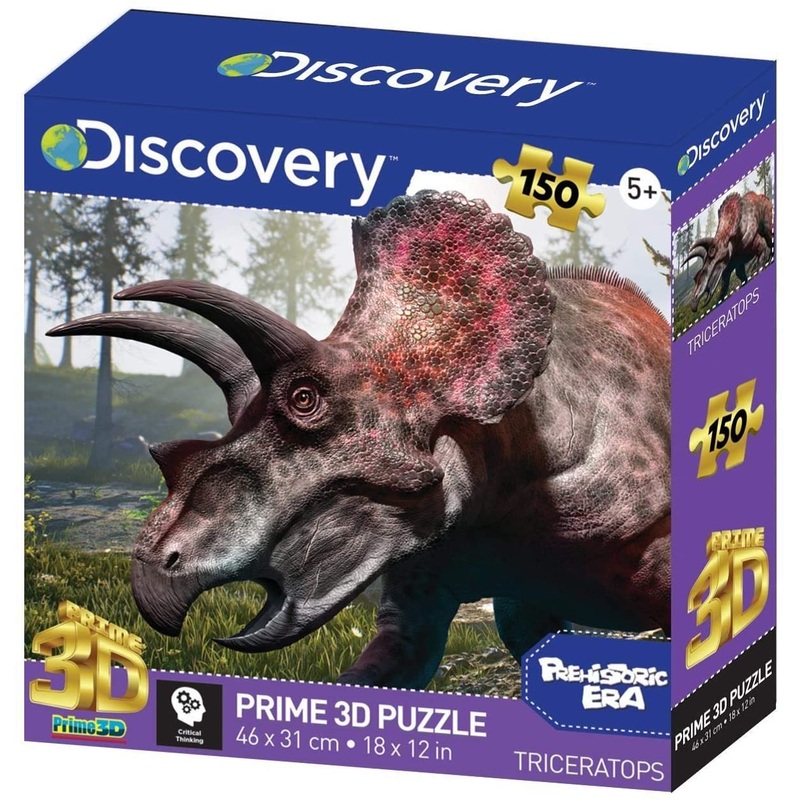 DISCOVERY PRIME 3D PUZZLE 10966 TRICERATOPS 150 PIECE