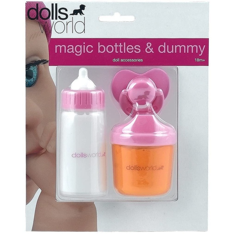 DOLLS WORLD 8512 MAGIC BOTTLES ORANGE MILK AND DUMMY