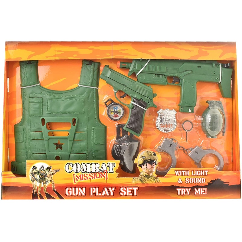 COMBAT MISSION TY9698 MILITARY GUN SET