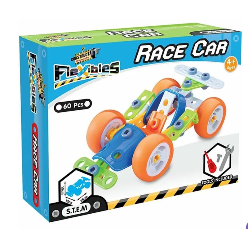 CONSTRUCT IT 01173 FLEXIBLES RACE CAR KIT
