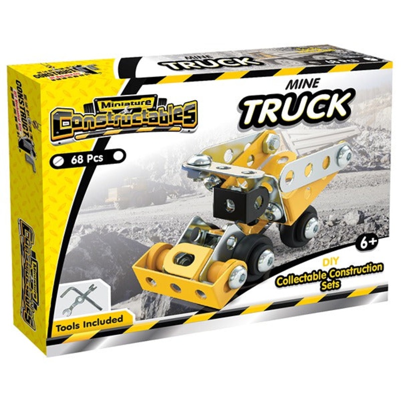CONSTRUCT IT 10298 MINE TRUCK MINITURE CONSTRUCTABLES KIT