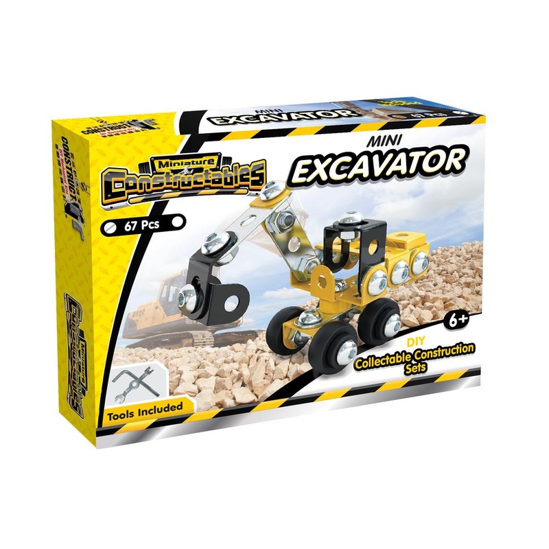 CONSTRUCT IT 10311 MINI EXCAVATOR MINITURE CONSTRUCTABLES KIT