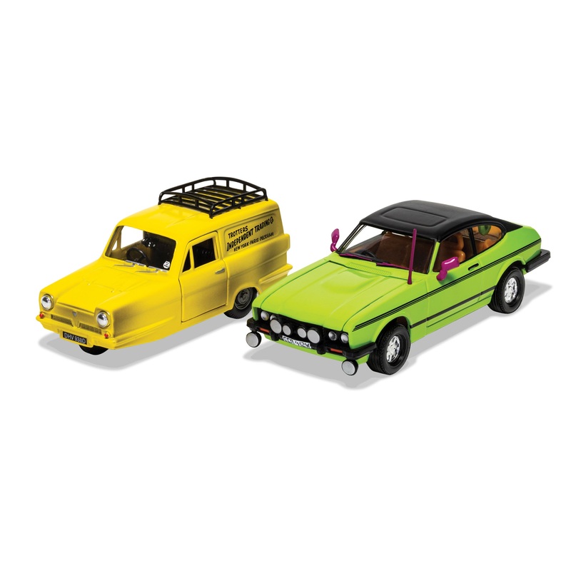 CORGI CC99189 ONLY FOOLS AND HORSES DEL BOY'S RELIANT REGAL & FORD CAPRI MK3