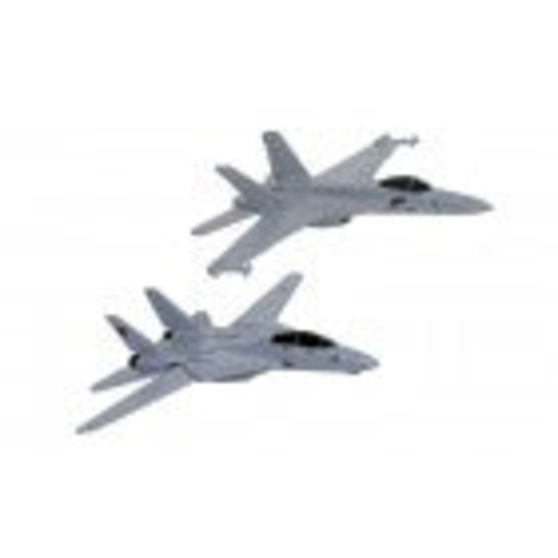CORGI CS90682 Maverick & Gooses F14 Tomcat (Top Gun, 1986) and Roosters F/A-18 Hornet (Top Gun Maverick, 2020)