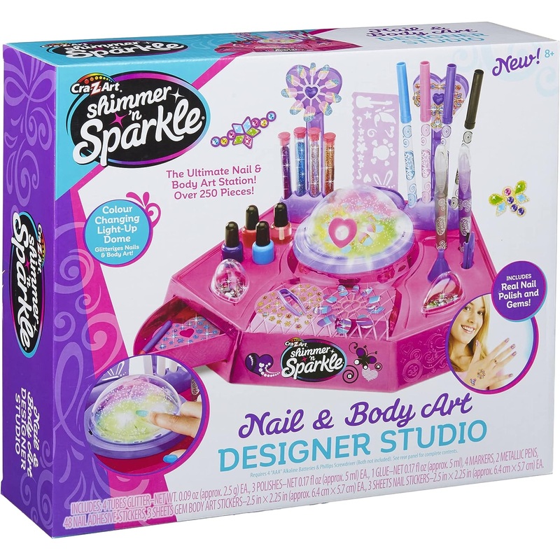 CRA Z ART 12560 SHIMMER AND SPARKLE NAIL & BODY ART DESIGNER STUDIO
